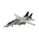MOC-223761 1/35 Scale （V3）F-14 Carrier-Capable Fighter Building Blocks Set (2443PCS) - cubertime