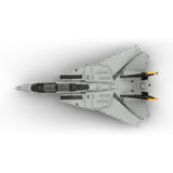 MOC-223761 1/35 Scale （V3）F-14 Carrier-Capable Fighter Building Blocks Set (2443PCS) - cubertime