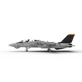 MOC-223761 1/35 Scale （V3）F-14 Carrier-Capable Fighter Building Blocks Set (2443PCS) - cubertime