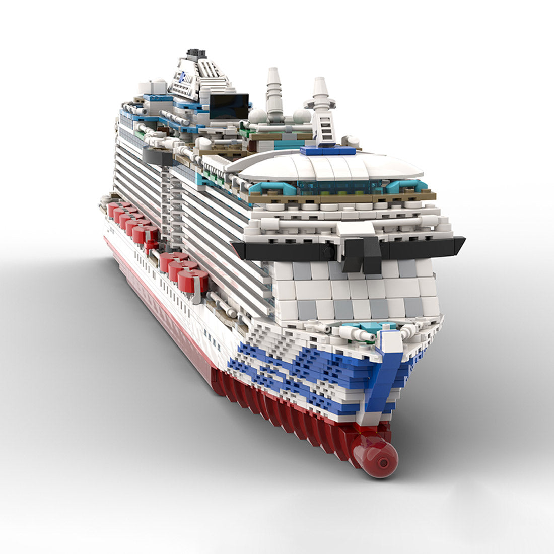 MOC-226256 1:400 Scale Royal Princess Cruise Ship Super Flagship Building Blocks Set（4595PCS）- cubertime