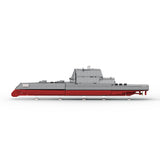 MOC-227260 USS DDG-1000 Zumwalt-class Stealth Destroyer Building Blocks Set(1014PCS), Naval Ship Series - cubertime