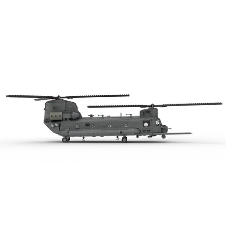 MOC-227856 1/35 Scale Heavy Lift Transport Helicopter Building Blocks Set - cubertime