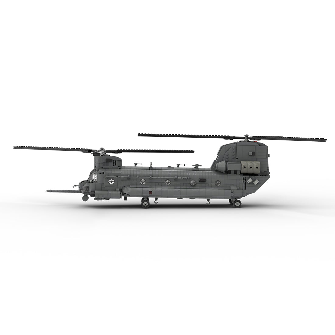 MOC-227856 1/35 Scale Heavy Lift Transport Helicopter Building Blocks Set - cubertime