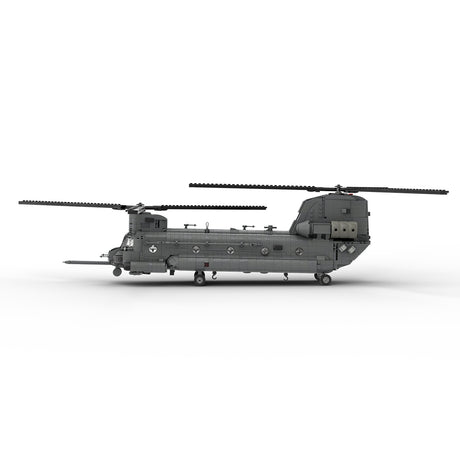 MOC-227856 1/35 Scale Heavy Lift Transport Helicopter Building Blocks Set - cubertime