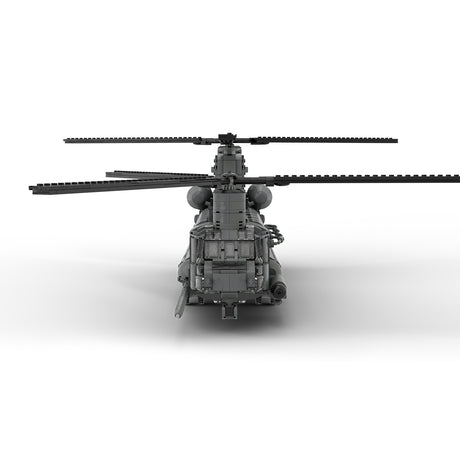 MOC-227856 1/35 Scale Heavy Lift Transport Helicopter Building Blocks Set - cubertime