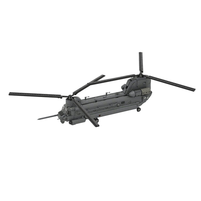 MOC-227856 1/35 Scale Heavy Lift Transport Helicopter Building Blocks Set - cubertime
