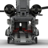 MOC-227856 1/35 Scale Heavy Lift Transport Helicopter Building Blocks Set - cubertime