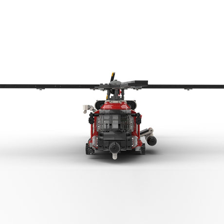MOC-229660 1/35 Scale American HH-60J Helicopter Building Blocks Set - cubertime