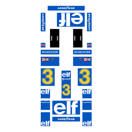 MOC-229746 Tyrrell P34 Six-Wheeler 1976 F1 Race Car Model Building Blocks Set(808PCS) - cubertime