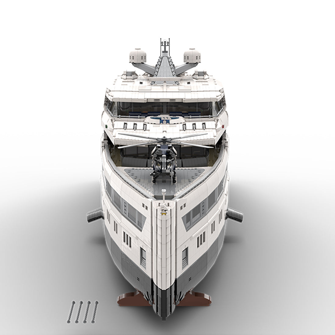 MOC-230069 1/38 Scale Ultra Yacht Building Blocks Set(47836PCS) - cubertime
