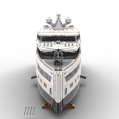 MOC-230069 1/38 Scale Ultra Yacht Building Blocks Set(47836PCS) - cubertime