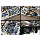 MOC-230069 1/38 Scale Ultra Yacht Building Blocks Set(47836PCS) - cubertime