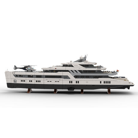 MOC-230069 1/38 Scale Ultra Yacht Building Blocks Set(47836PCS) - cubertime