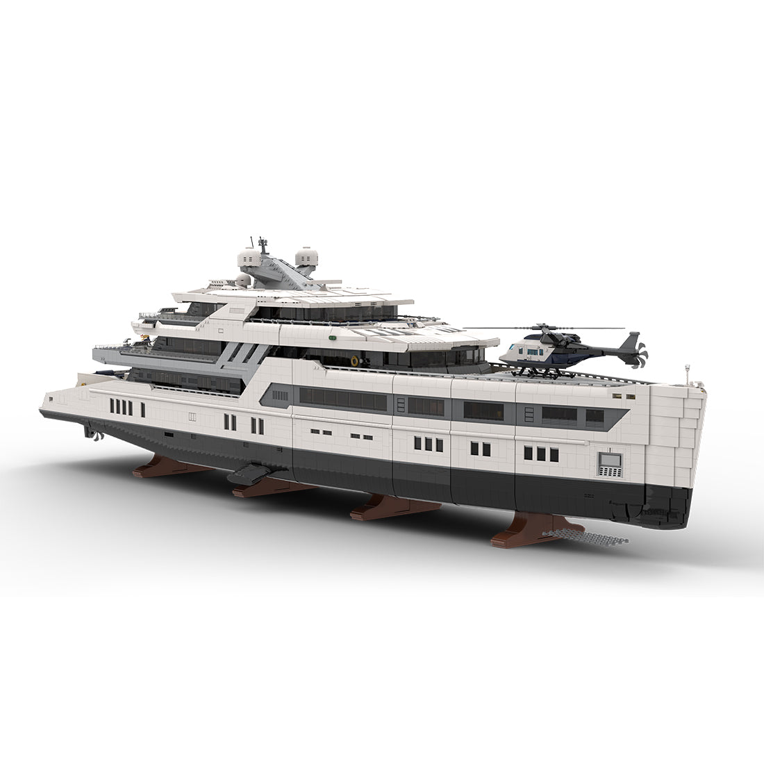 MOC-230069 1/38 Scale Ultra Yacht Building Blocks Set(47836PCS) - cubertime