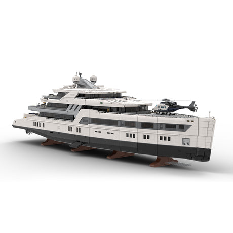 MOC-230069 1/38 Scale Ultra Yacht Building Blocks Set(47836PCS) - cubertime