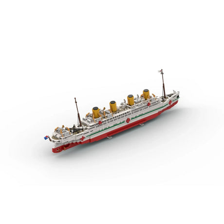 MOC-234627 HMHS Britannic White Star Line Olympic-Class Hospital Ship Building Blocks Set(3483PCS), Ocean Liner Series - cubertime