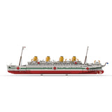 MOC-234627 HMHS Britannic White Star Line Olympic-Class Hospital Ship Building Blocks Set(3483PCS), Ocean Liner Series - cubertime