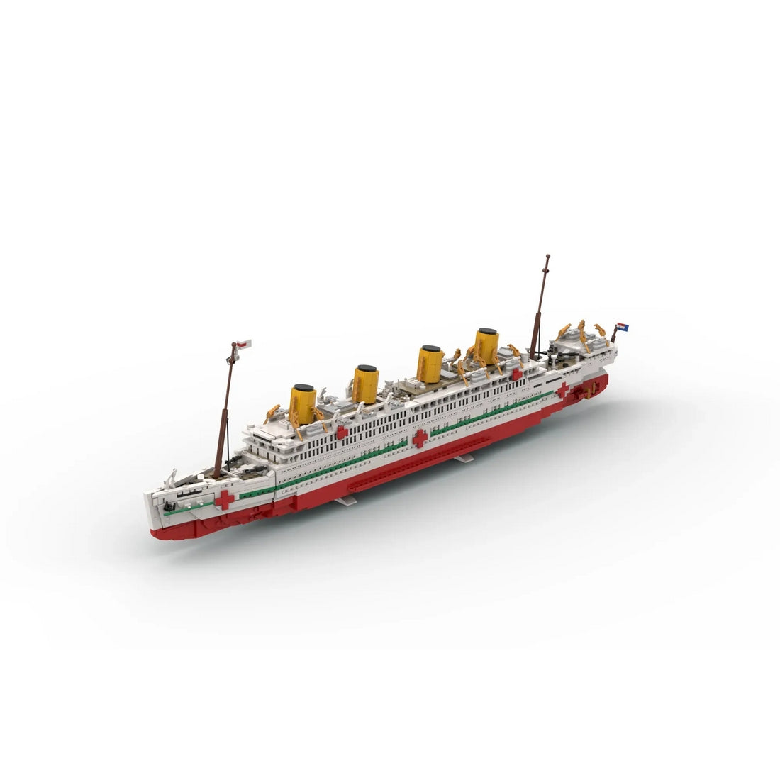 MOC-234627 HMHS Britannic White Star Line Olympic-Class Hospital Ship Building Blocks Set(3483PCS), Ocean Liner Series - cubertime