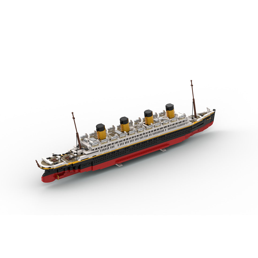MOC-235582 1/300 Scale RMS Olympic White Star Line Olympic-Class Building Blocks Set(3441PCS),  Ocean Liner Series - cubertime