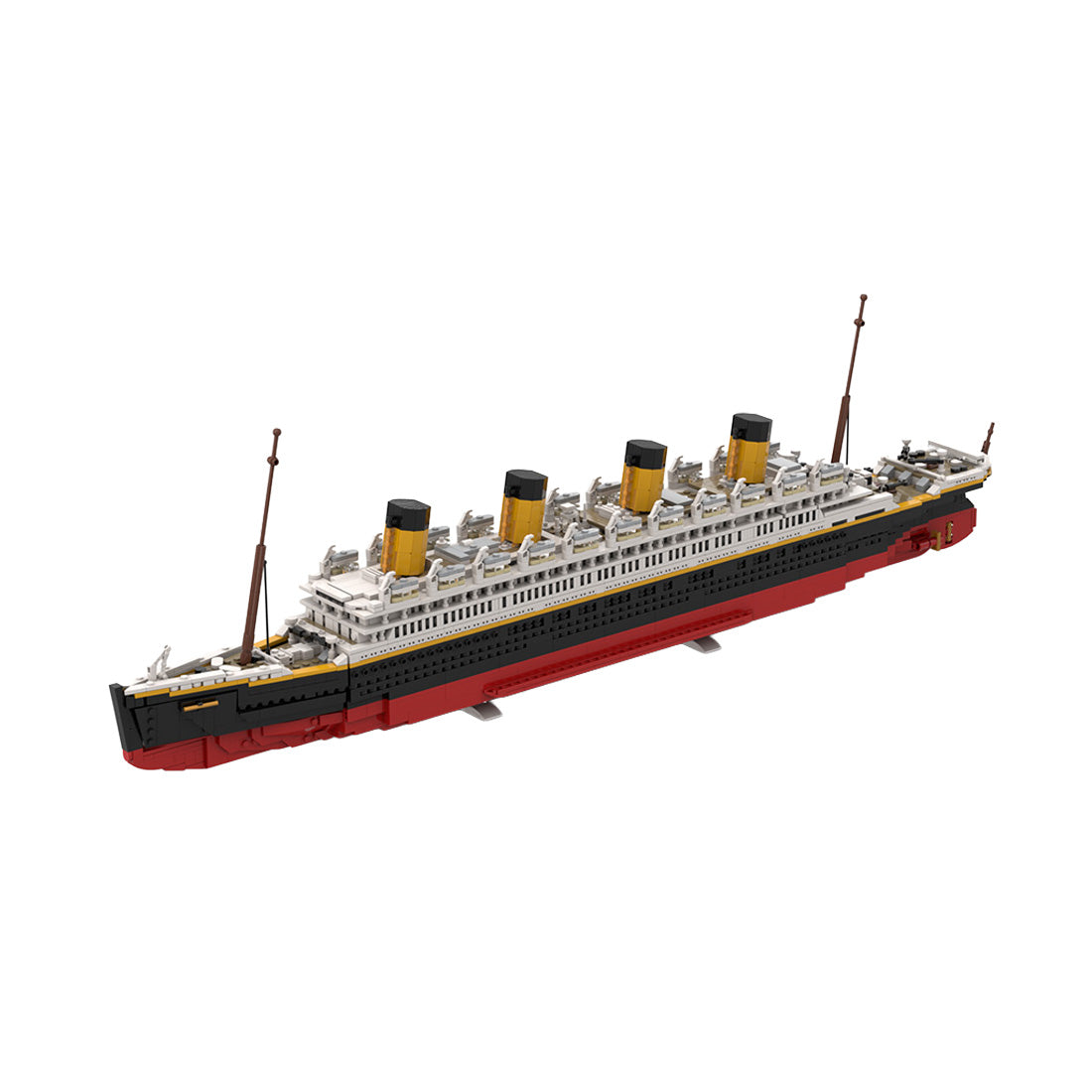 MOC-235582 1/300 Scale RMS Olympic White Star Line Olympic-Class Building Blocks Set(3441PCS),  Ocean Liner Series - cubertime