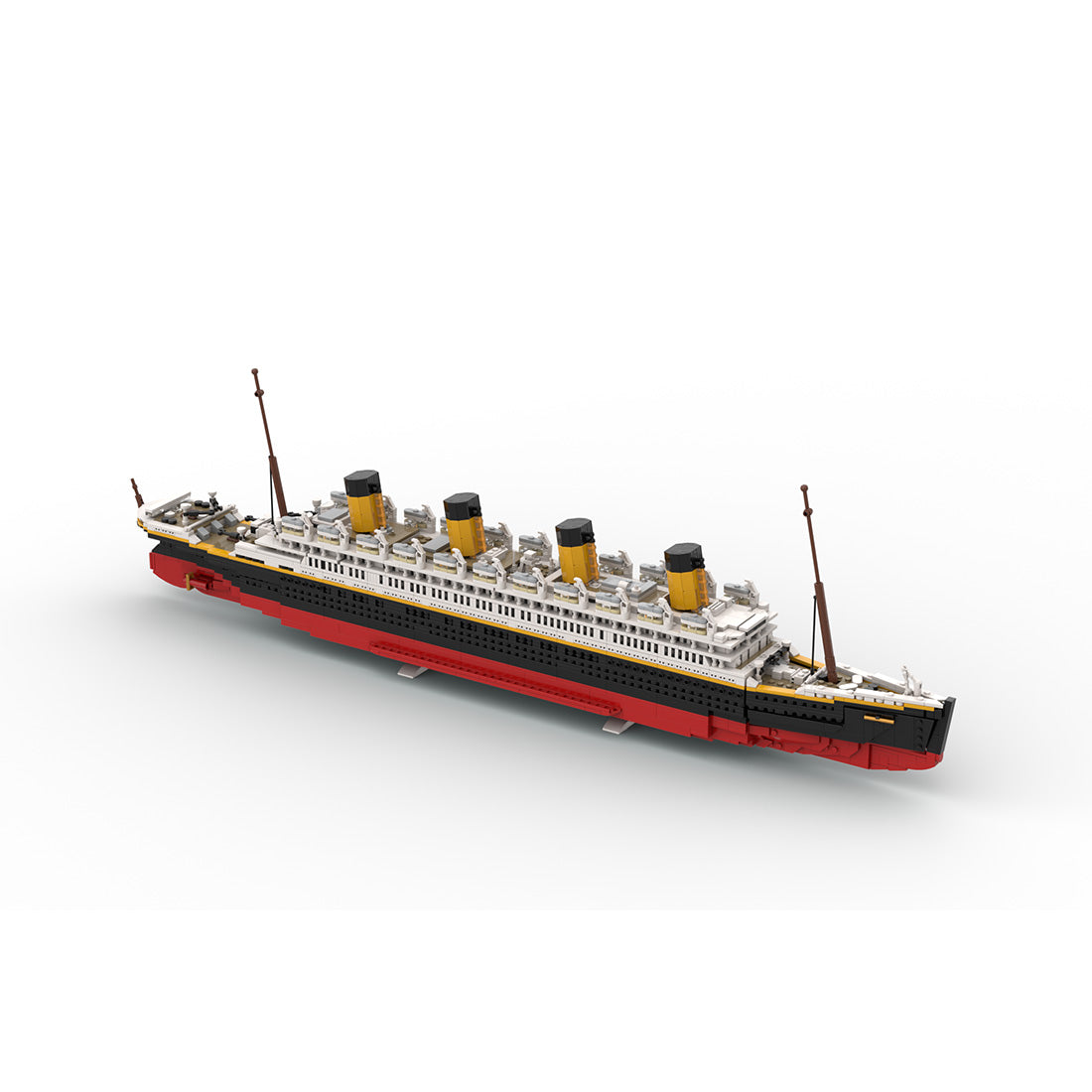 MOC-235582 1/300 Scale RMS Olympic White Star Line Olympic-Class Building Blocks Set(3441PCS),  Ocean Liner Series - cubertime