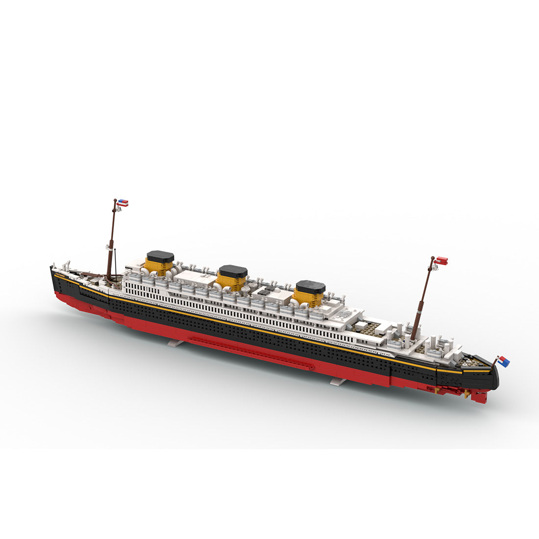 MOC-237068 RMMV Oceanic White Star Line Unfinished Building Blocks Set(3973PCS), Ocean Liner Series - cubertime