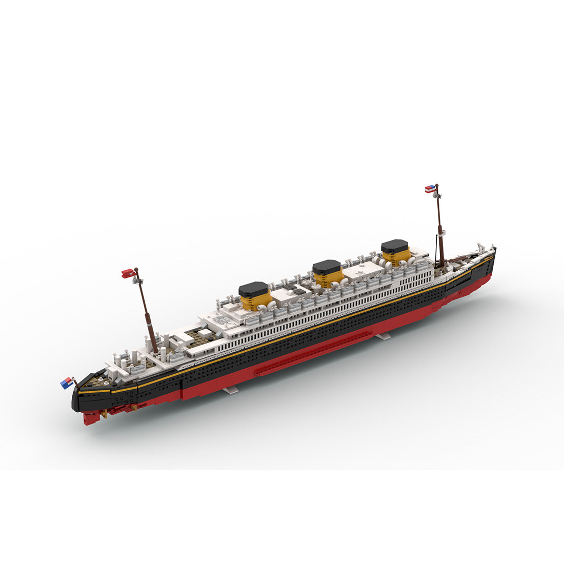 MOC-237068 RMMV Oceanic White Star Line Unfinished Building Blocks Set(3973PCS), Ocean Liner Series - cubertime
