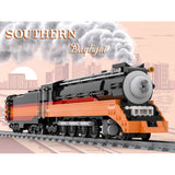 MOC-239216 Vintage Steam Locomotive Building Blocks Set(1243PCS) - cubertime