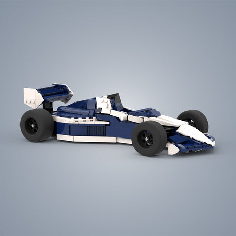MOC-239452 1/27 Scale Brabham BT52B 1983 F1 Race Car Building Block Set(731PCS) - cubertime