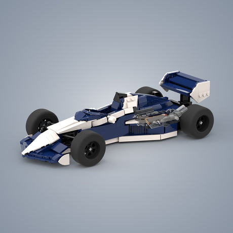MOC-239452 1/27 Scale Brabham BT52B 1983 F1 Race Car Building Block Set(731PCS) - cubertime