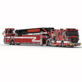 MOC-242542 Fire Truck Building Block Model Kit, Emergency Truck Display Model for Adults, DIY Firefighter Truck Construction Blocks Set(1802PCS）