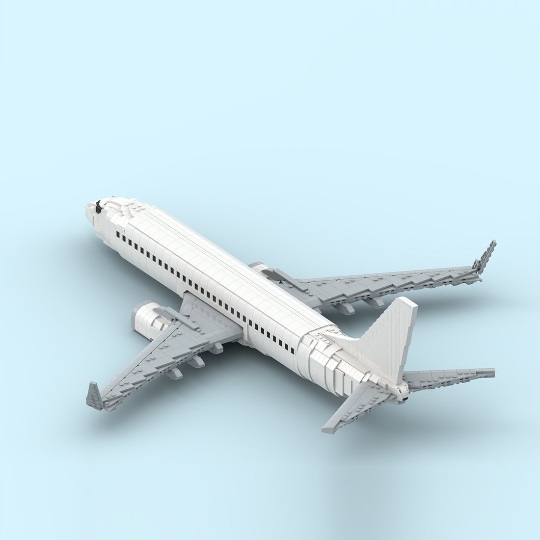 MOC-243084 Boeing 737-800 Style Twin-Engine Commercial Airliner Building Blocks Set（2673PCS）- cubertime