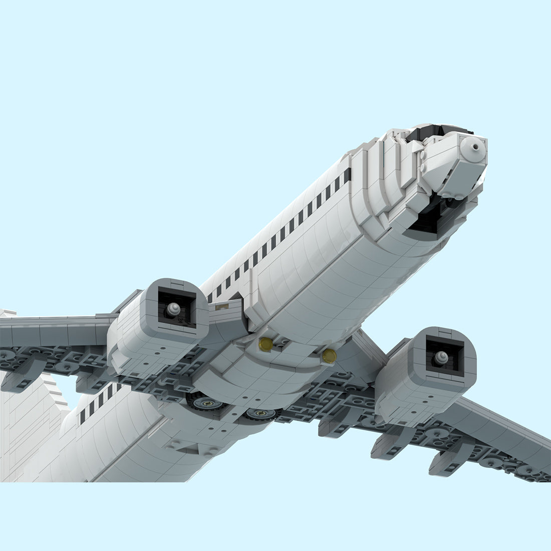 MOC-243084 Boeing 737-800 Style Twin-Engine Commercial Airliner Building Blocks Set（2673PCS）- cubertime
