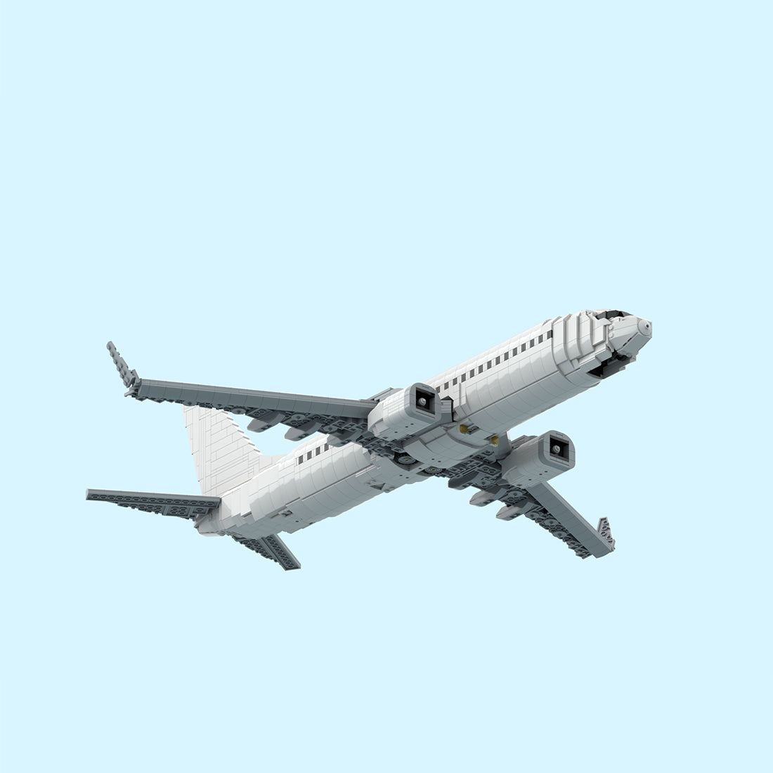 MOC-243084 Boeing 737-800 Style Twin-Engine Commercial Airliner Building Blocks Set（2673PCS）- cubertime