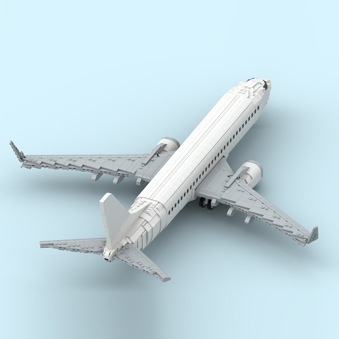 MOC-243084 Boeing 737-800 Style Twin-Engine Commercial Airliner Building Blocks Set（2673PCS）- cubertime