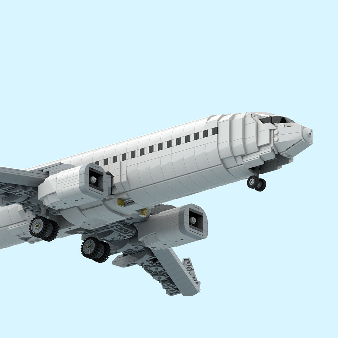 MOC-243084 Boeing 737-800 Style Twin-Engine Commercial Airliner Building Blocks Set（2673PCS）- cubertime