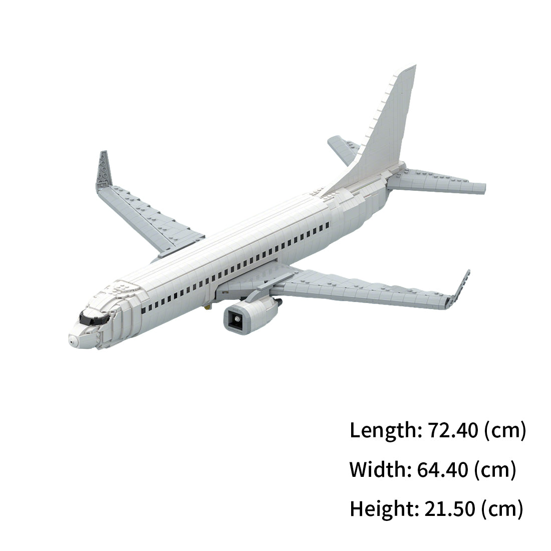 MOC-243084 Boeing 737-800 Style Twin-Engine Commercial Airliner Building Blocks Set（2673PCS）- cubertime