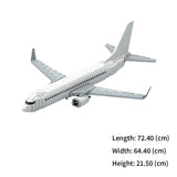 MOC-243084 Boeing 737-800 Style Twin-Engine Commercial Airliner Building Blocks Set（2673PCS）- cubertime