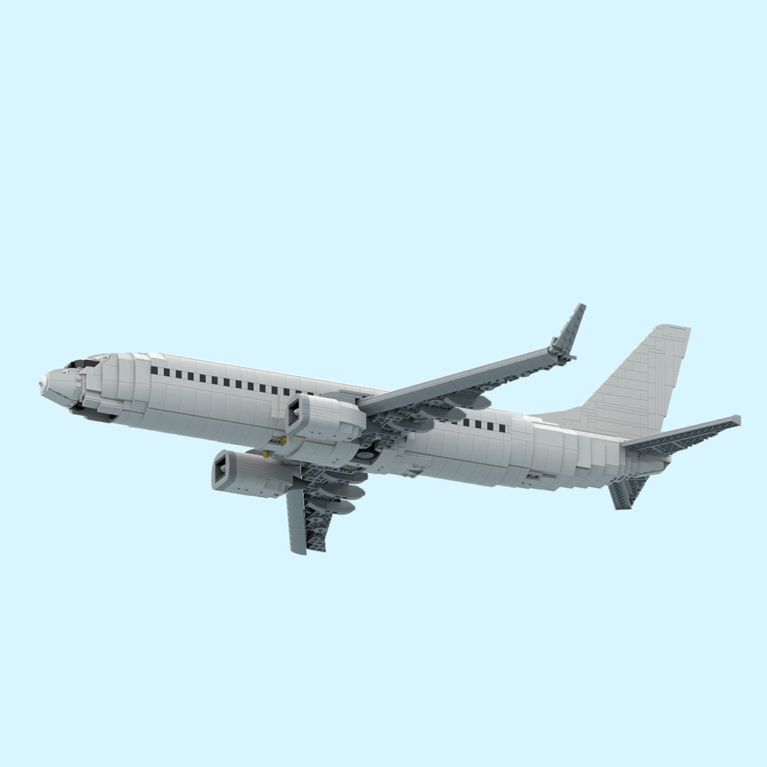 MOC-243084 Boeing 737-800 Style Twin-Engine Commercial Airliner Building Blocks Set（2673PCS）- cubertime