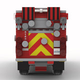 MOC-244154 Fire Engine Building Set, Retro Urban Fire Truck Model with Pump Panels, Storage Compartments and Realistic Mechanical Details(764PCS) - cubertime