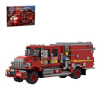 MOC-244154 Fire Engine Building Set, Retro Urban Fire Truck Model with Pump Panels, Storage Compartments and Realistic Mechanical Details(764PCS) - cubertime