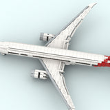 MOC-248342 1/100 Scale B737-9 Qantas Livery Airliner Building Blocks, Modern Twin-Engine Wide-Body Model, Aviation Series(1862PCS) - cubertime