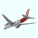 MOC-248342 1/100 Scale B737-9 Qantas Livery Airliner Building Blocks, Modern Twin-Engine Wide-Body Model, Aviation Series(1862PCS) - cubertime