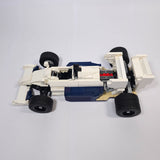 MOC-251154 1/16 Scale Toleman TG184 1984 F1 Monaco GP Race Car Model Building Blocks Set(737PCS/White & Blue) - cubertime