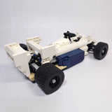 MOC-251154 1/16 Scale Toleman TG184 1984 F1 Monaco GP Race Car Model Building Blocks Set(737PCS/White & Blue) - cubertime