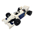 MOC-251154 1/16 Scale Toleman TG184 1984 F1 Monaco GP Race Car Model Building Blocks Set(737PCS/White & Blue) - cubertime