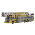 MOC-252194 Aerial Ladder Fire Truck Building Blocks Set, Urban Emergency Vehicle Model with Extendable Ladder, Equipment Compartments and Realistic Firefighting Details(1783PCS) - CUBERTIME