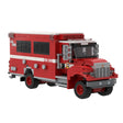 MOC-252487 Crew Carrier Fire Truck Building Blocks Set, Forest Firefighting Personnel Transport Vehicle Model(811PCS) - CUBERTIME