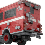 MOC-252487 Crew Carrier Fire Truck Building Blocks Set, Forest Firefighting Personnel Transport Vehicle Model(811PCS) - CUBERTIME