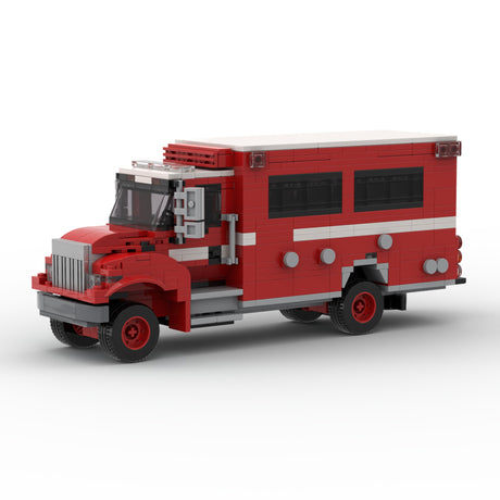 MOC-252487 Crew Carrier Fire Truck Building Blocks Set, Forest Firefighting Personnel Transport Vehicle Model(811PCS) - CUBERTIME
